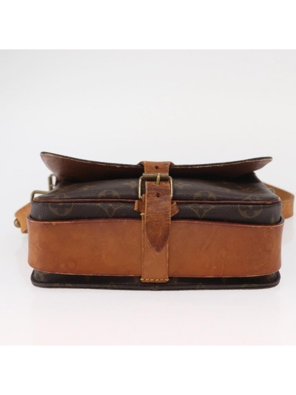 Authentic LOUIS VUITTON Monogram Cartouchiere MM Shoulder Bag M51253 LV - Picture 12 of 16